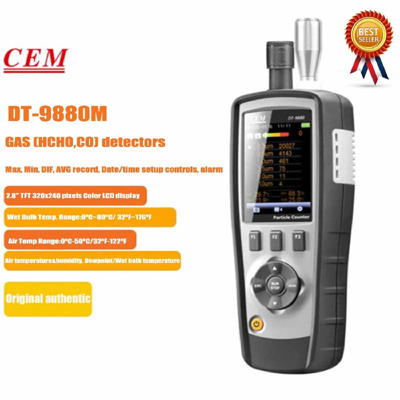 CEM DT-9880 DT-9881 DT-9880M DT-9881M DT-9883M Air Quality Detector Particle Count PM2.5 Dust Particle Counter Particle Detector CEM DT-9880 DT-9881 DT-9880M DT-9881M DT-9883M Air Quality Detector Particle Count PM2.5 Dust Particle Counter Particle Detector